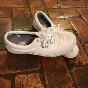 Vans white shoes